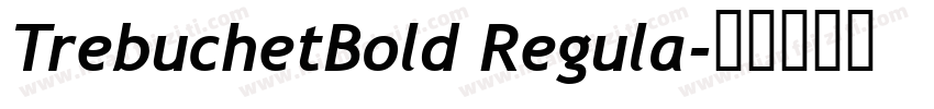 TrebuchetBold Regula字体转换